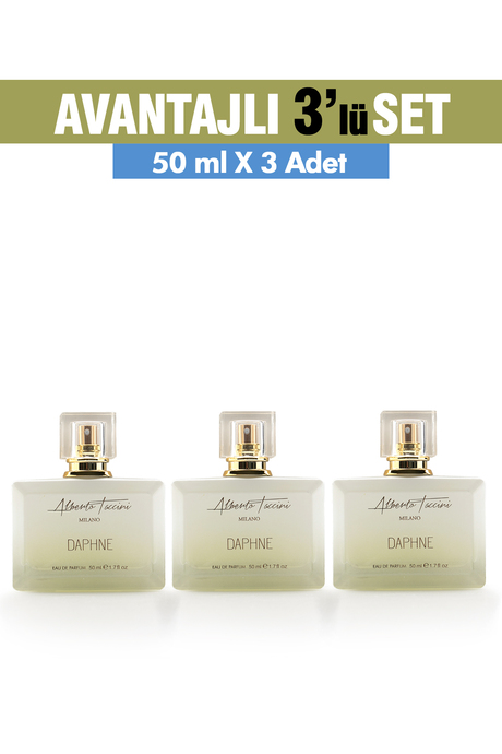 3'Lü Set Alberto Taccini  Daphne Kadın Parfümü 50 ml